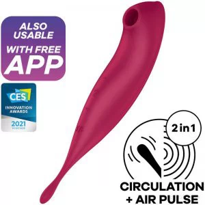 Stimulaator Satisfyer Twirling Pro+ (punane)