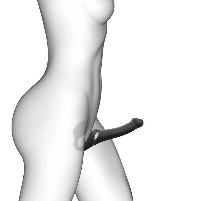 STRAP-ON-ME - 3 MOOTORIGA PAINDUV SILIKOONIST KAUGLIHTIMISPULDIGA STRAPLESS DILDO - Image 5