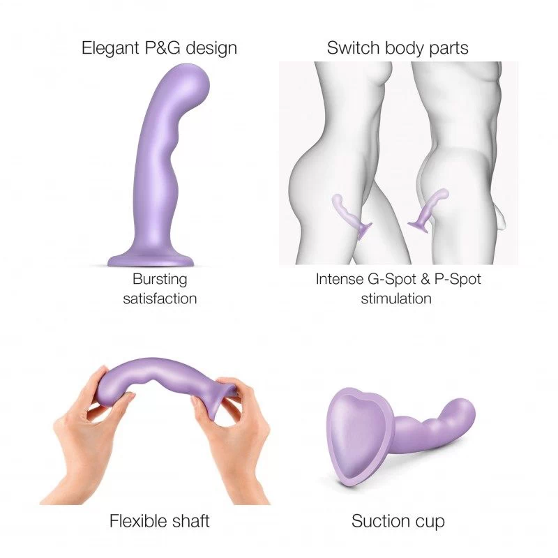 Strap-On-Me - Dildo Plug P&G Metallic Lilac L - Image 2
