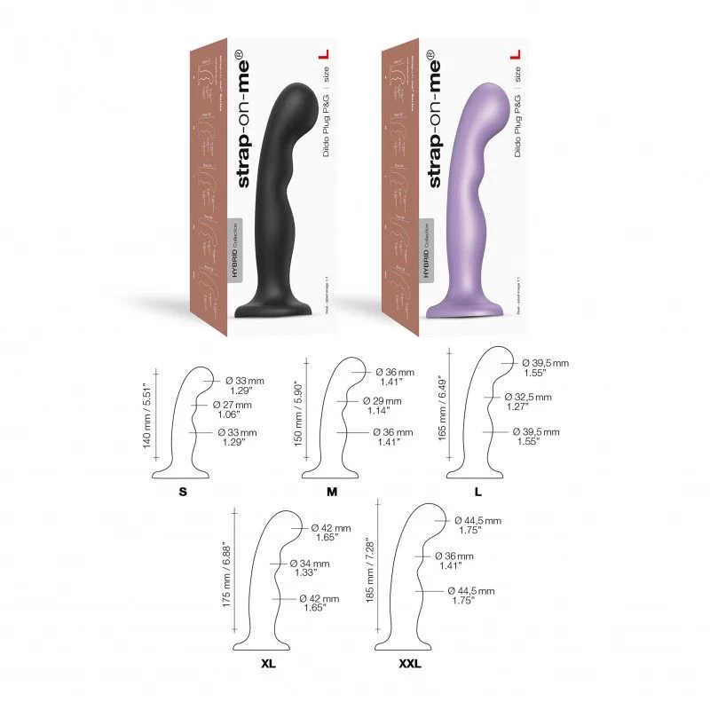 Strap-On-Me - Dildo Plug P&G Metallic Lilac L - Image 3