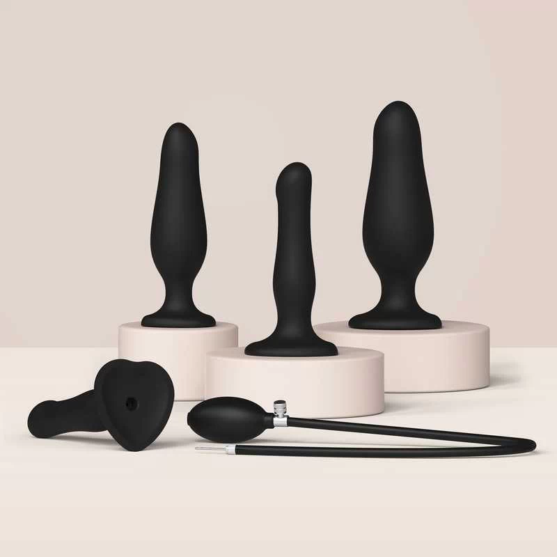 Strap-on-me - Inflatable Dildo Black