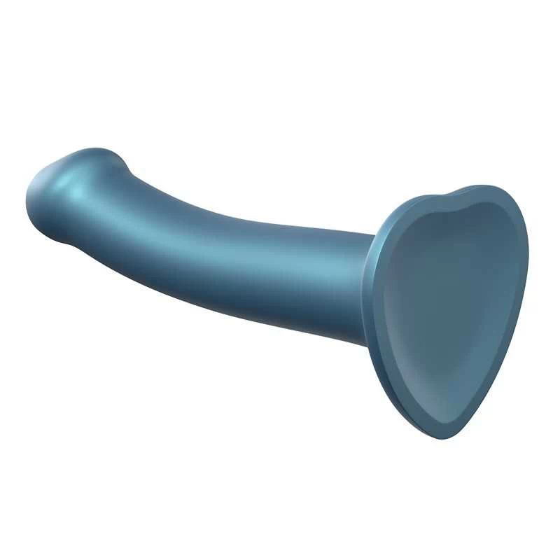 Strap-On-Me - Mono Density Dildo Metallic Shine Duck Blue M - Image 2