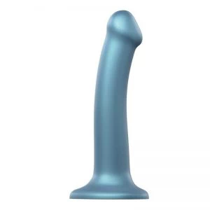 Strap-On-Me – Mono Density Dildo Metallic Shine Duck Blue M