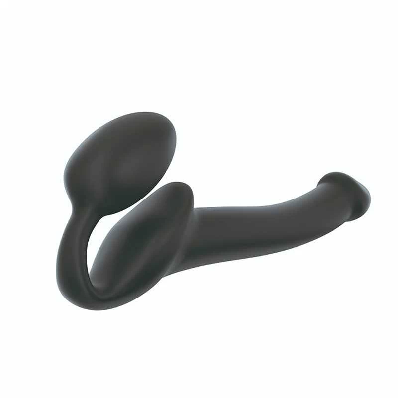 Strap-On-Me - Semi-Realistic Bendable Strapless Strap-On Black - Image 2
