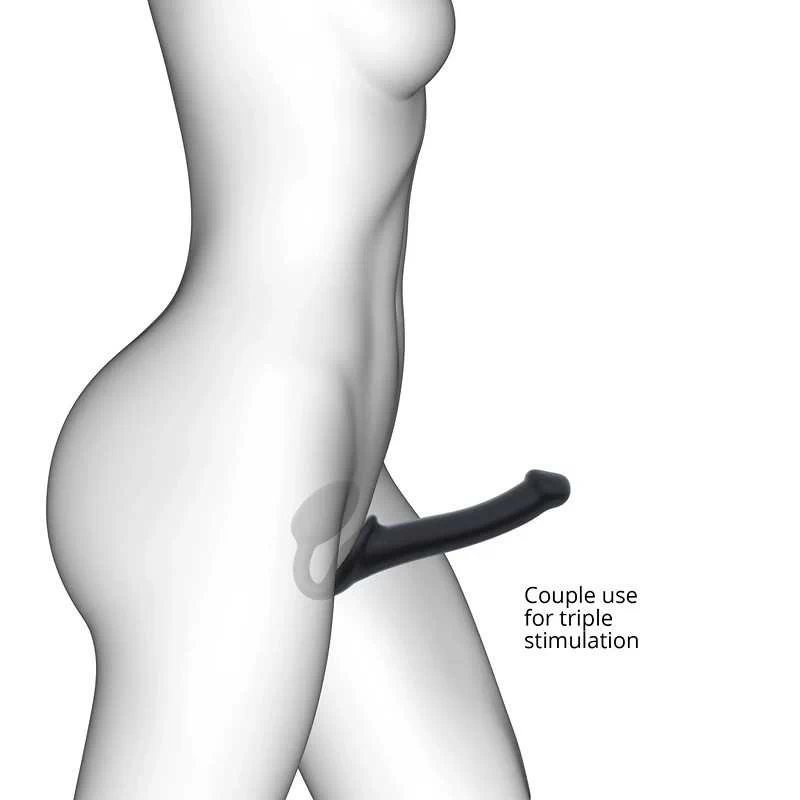 Strap-On-Me - Semi-Realistic Bendable Strapless Strap-On Black - Image 3