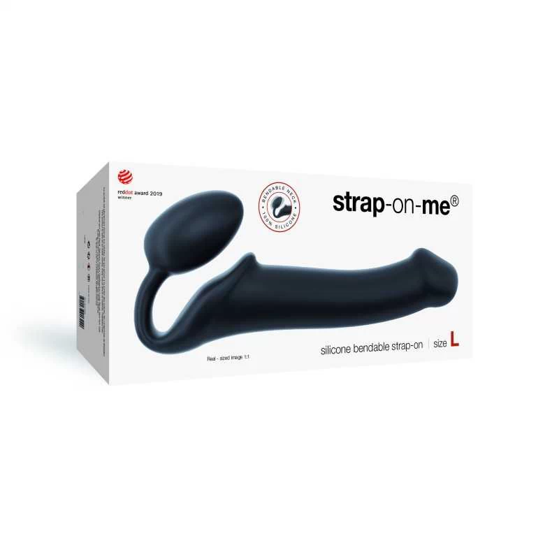 Strap-On-Me - Semi-Realistic Bendable Strapless Strap-On Black - Image 8