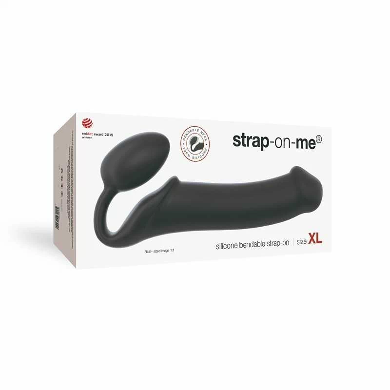 Strap-On-Me - Semi-Realistic Bendable Strapless Strap-On Black - Image 9
