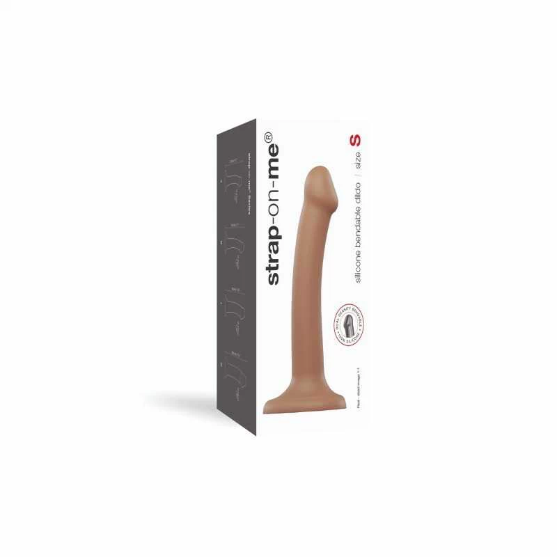 STRAP-ON-ME - SEMI-REALISTIC DUAL DENSITY PAINDUV DILDO KARAMELL - Image 5