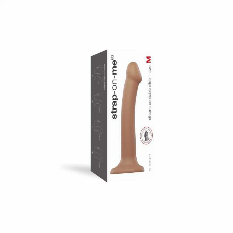STRAP-ON-ME - SEMI-REALISTIC DUAL DENSITY PAINDUV DILDO KARAMELL - Image 10