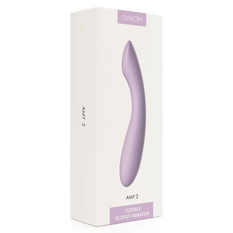 Svakom - Amy 2 G-spot & Clitoral Vibrator Light Purple - Image 7