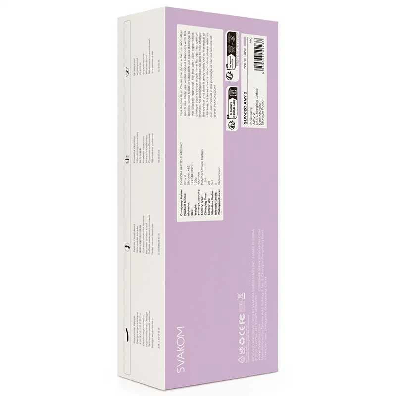 Svakom - Amy 2 G-spot & Clitoral Vibrator Light Purple - Image 8