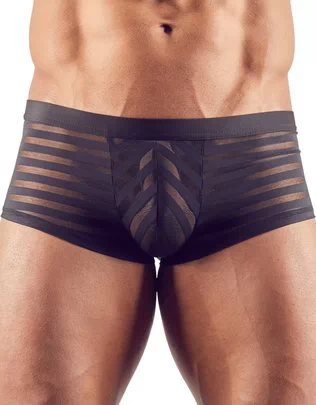 Svenjoyment black sheer striped boxer briefs