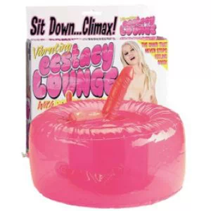 Täispuhutav dildoga iste, roosa