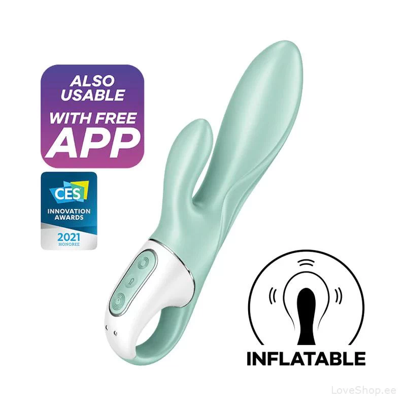 Täispumbatav rabbitvibraator Satisfyer Air Pump Bunny 5+