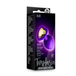 Temptasia südamekujulise kiviga lilla anaaltapp L