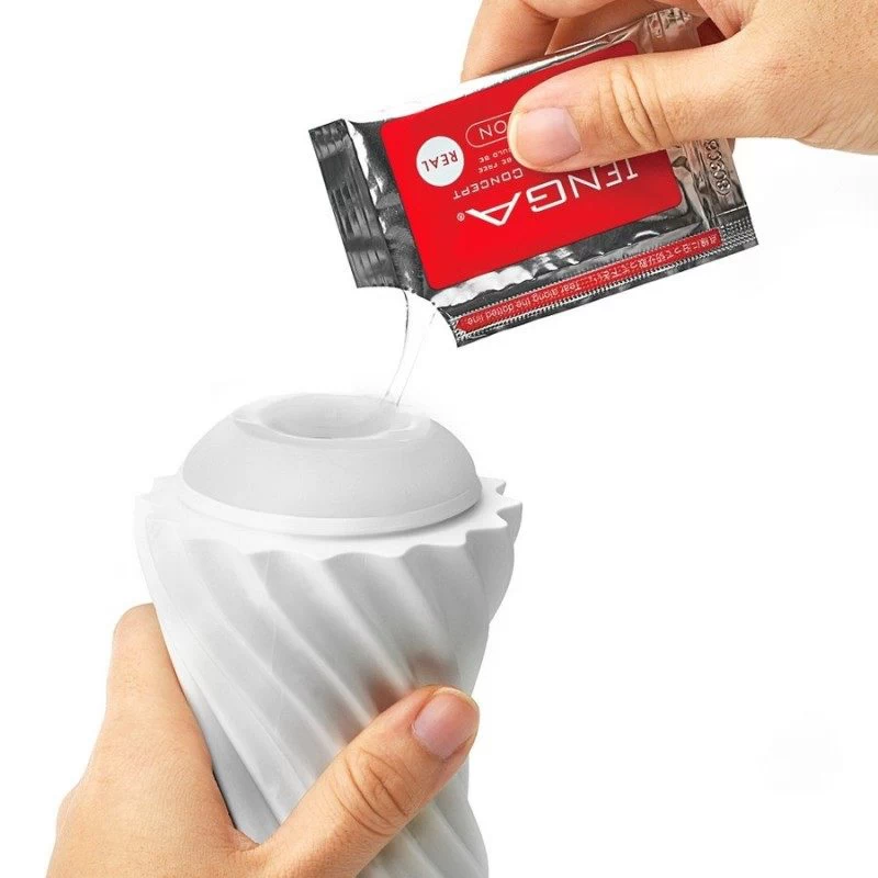 TENGA - FLEX MASTURBAATOR SILKY WHITE VÕI ROCKY BLACK - Image 4