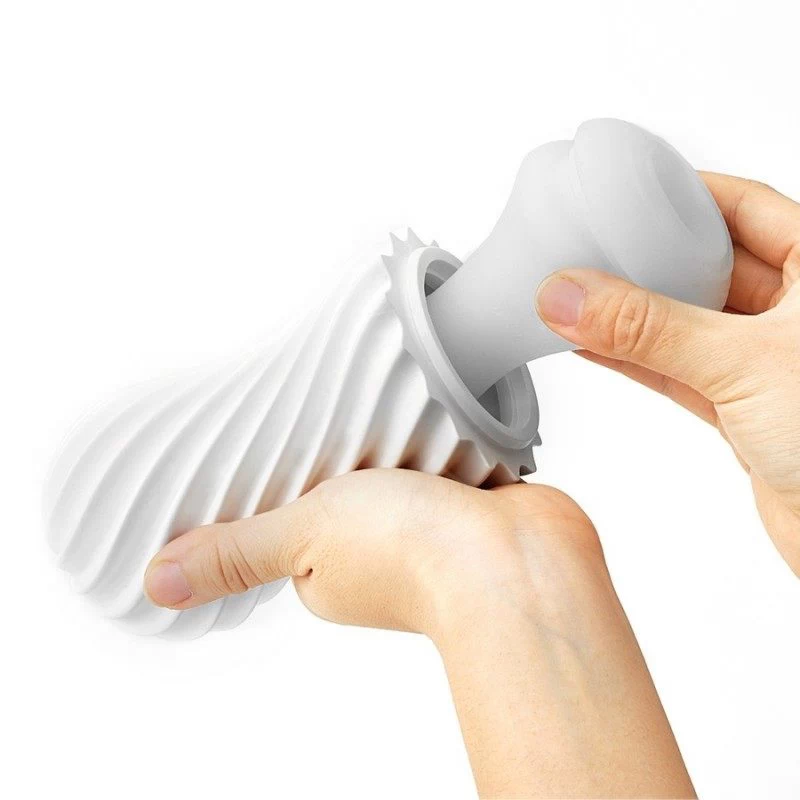 TENGA - FLEX MASTURBAATOR SILKY WHITE VÕI ROCKY BLACK - Image 7
