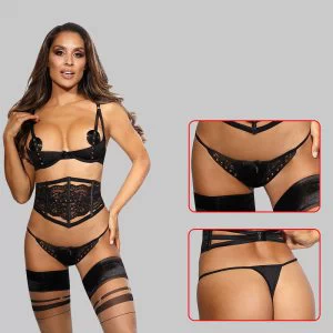 Tumemustad stringid Axami V-9788