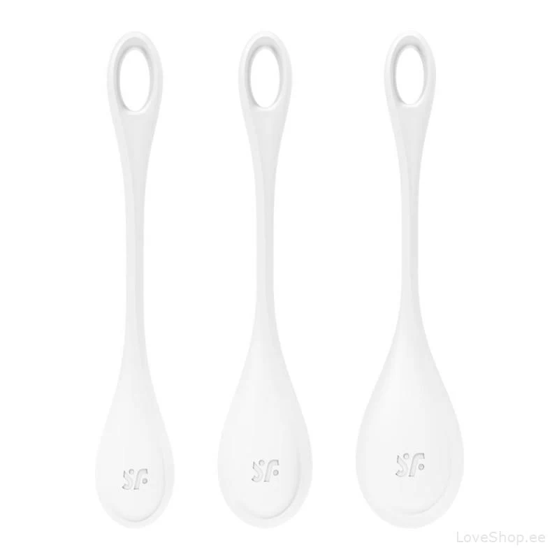 Tupekuulide komplekt Satisfyer Yoni Power 1 (valged)