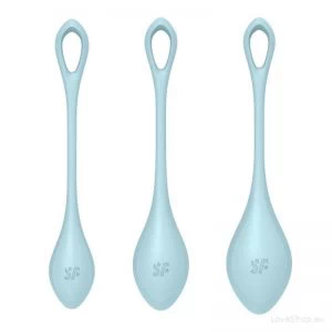 Tupekuulide komplekt Satisfyer Yoni Power 2 (helesinised)