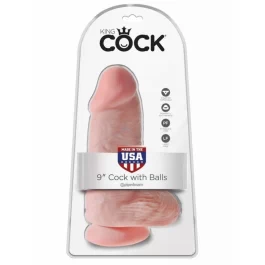 Ülimalt jässakas dildo King Cock Chubby hele