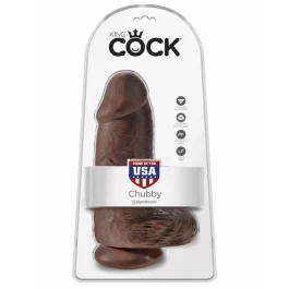 Ülimalt jässakas dildo King Cock Chubby pruun