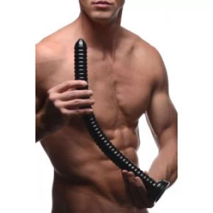 Ülipikk iminapaga ribiline dildo snake 19″