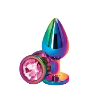 Värviline anaaltapp roosa ümara kiviga M