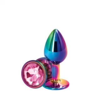 Värviline anaaltapp roosa ümara kiviga S