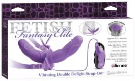 Vibrating Double Delight Strap-On