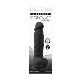 Vibratsiooniga dildo Colours 5" must
