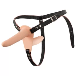 Vibratsiooniga topelt strap-on