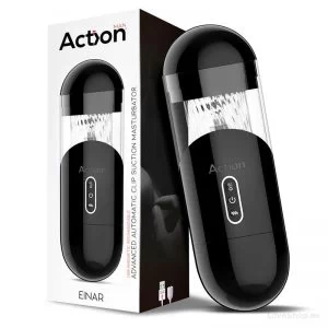 Vibreerimis ja imemis funktsiooniga masturbaator Action Einar