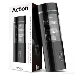 Vibreeriv & üles-alla funktsiooniga masturbaator Action Viggo