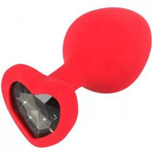 You2Toys Jewel Heart Silicone Plug Medium