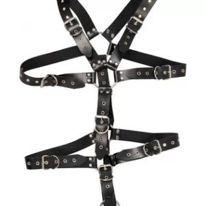 Zado leather strap body with penis ring