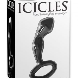 ICICLES NO 46, must klaasist dildo