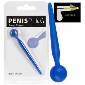 Auguta sinine peenisedilaator Sperm Stopper (⌀ 8mm)