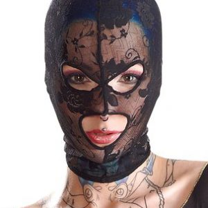 Bad Kitty black lace hood mask