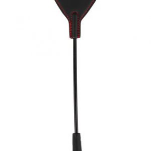 Bad Kitty black mini crop with leatherette stitched tip