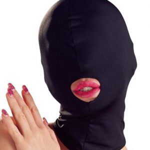 Bad Kitty black open mouth hood mask