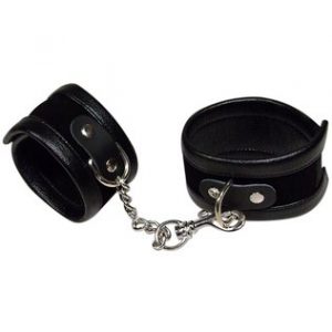 Bad Kitty faux leather wrist cuffs