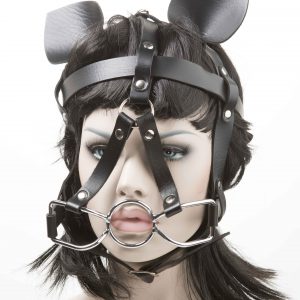 BD & SM metallist suuavaga kõrvadega mask