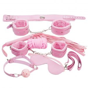 BDSM ROOSA 7-OSALINE SIDUMISKOMPLEKT