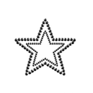 BI mustad teemantitega nibutähed