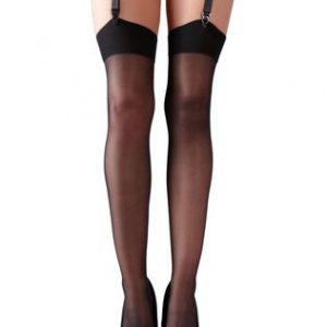 Cottelli Lingerie black suspender stockings