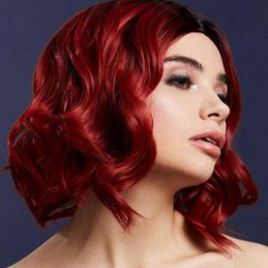 Fever Kourtney punane/must parukas