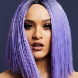 Fever Kylie helevioletne/must parukas