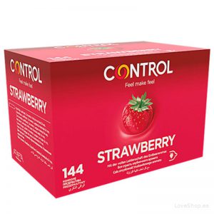 Kondoomid Control Strawberry (maasikas; 144tk)
