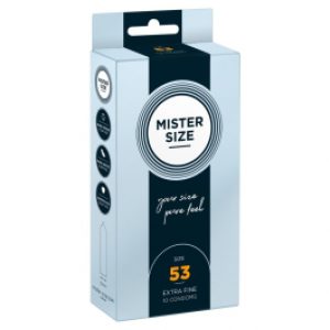 Kondoomid Mister Size 53 mm 10 tk